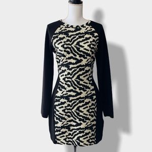 🖤H&M Zebra Print Canvas / Cotton Mini Dress